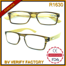 R1630 Diseño personalizado nuevo nuevo Ultra delgado bambú templos gafas de lectura
